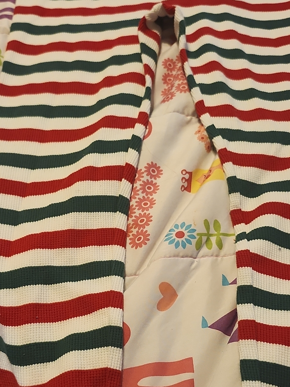 GAP Red, Green & White Striped Women's Pants
